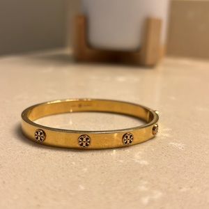 Tory Burch Miller Stud Hinge Bracelet Gold 7mm